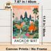 Angkor Wat Themed Painting Poster, Colorful Tropical Waterfront Scene Poster, Travel-inspired Decorative Piece Suitable For Living Room, Bedroom And_maomaolike.com