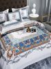 Italian Palace 140-Count Long-Staple Four-Piece Set High-End Digital Print Duvet Cover All-Cotton Pure Cotton Bedding_maomaolike.com