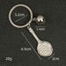 Unisex Table tennis keychain Badminton tennis key chain metal paint three-dimensional pendant gift_maomaolike.com