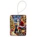 Portuguese Water Dog And Santa Claus Porcelain Ornament Christmas Tree Hanging Decorations For Home Christmas Holiday, Rectangle, Gift, Multicolor_maomaolike.com