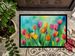 Tulips In Watercolor Doormat Front Door Mat Indoor Outdoor Rugs For Entryway, Non Slip Washable Low Pile, 24H X 36W_maomaolike.com