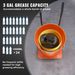 Grease Pump, 5 Gallon 20L, Air Operated Grease Pump With 13 Ft High Pressure Hose And Grease Gun, Pneumatic Grease Bucket Pump With Wheels, Portable Lubrication Grease Pump 50:1 Pressure Ratio_maomaolike.com