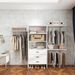 Spacious MDF Closet Organizer With Dual Hanging Rods And Drawers – Easy To Assemble Wardrobe Storage Solution_maomaolike.com