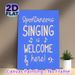 Music Slogan Painting Poster, Vibrant Blue Typographic Poster, Cheerful Music-themed Decor Ideal For Living Room, Music Studio Or Casual Home Spaces_maomaolike.com