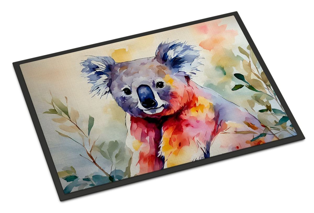 Koala Doormat Front Door Mat Indoor Outdoor Rugs For Entryway, Non Slip Washable Low Pile, 24H X 36W_maomaolike.com