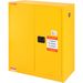 VEVOR Flammable Storage Cabinet 30 Gal, 43.1x18.1x50.1 Inch Cold-Rolled Steel Flammable Liquid Storage Cabinet Explosion Proof With 1 Adjustable Shelf 2 Manual Closing Doors For Industrial Use, Yellow_maomaolike.com