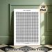 Life In Weeks Painting Poster, Minimalist Black-and-White Weekly Grid Poster, Helps Track Life's Passage With Inspirational Quote, Suitable For Home_maomaolike.com