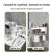 In Stock With Toothpaste Dispenser Wall-Mounted No-Drill Rack Bathroom Mouthwash Cup Toothbrush Holder_maomaolike.com