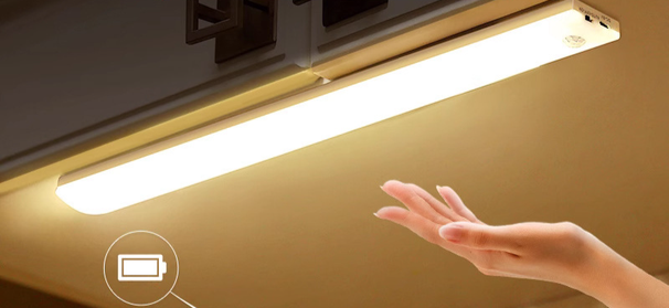 Smart Motion Sensor Staircase Automatic Sound And Control Wardrobe Cabinet Nighttime Wireless Charging LED Night Light_maomaolike.com