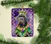 Neapolitan Mastiff King Of Mardi Gras Porcelain Ornament Christmas Tree Hanging Decorations For Home Christmas Holiday, Rectangle, Gift, Multicolor_maomaolike.com
