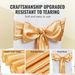 Stretch Spandex Chair Sashes Bows, Chair Slipcover And Stretch Chair Sash, Elastic Chair Bands, Fitting Wedding, Holiday, Banquet, Party, Celebration Chair Decoration (50 PCS Gold)_maomaolike.com
