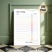 Earn Money Task Tracker Painting Poster, Pastel-colored Minimalist Checklist Style Poster, Helps Record Tasks And Track Earned Money, Ideal For Home_maomaolike.com