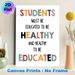 Education & Health Inspirational Quote Painting Poster, Warm-toned Typographic Poster, Motivational Lettered Decor Suitable For Classrooms And Study_maomaolike.com