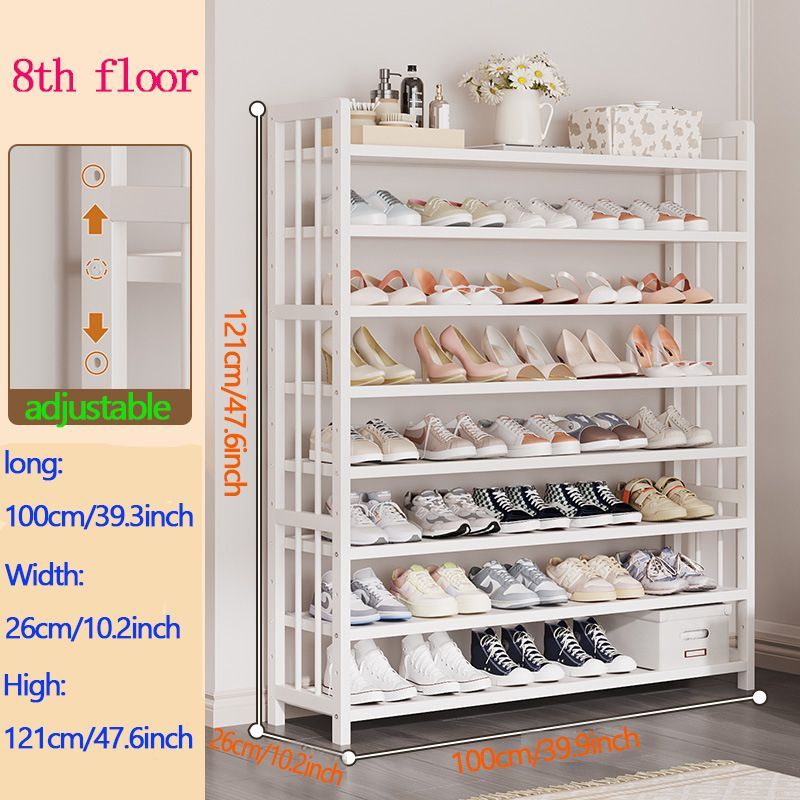 11-layer Door Shoe Cabinet, Home Space-saving, Large-capacity, Multi-layer Shoe Rack, Dust-proof, Rounded Corner, Anti-collision Design Storage Rack_maomaolike.com