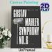 Gustav Mahler Symphony No.6 Painting Poster, Minimalist Dark-toned Vintage Music-themed Poster, Stylish Classical Music Decor Ideal For Living Room_maomaolike.com