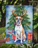 White Boxer Christmas Reindeer Garden Flag Mailbox Flag Decorative Yard Flag Banner Outside Patio Artwork Yard Flower Beds, Garden Size, Multicolor_maomaolike.com