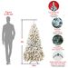 7ft Pre-lit Flocked Artificial Christmas Tree Environmentally Friendly Fireproof Artificial Christmas Flocked Tree_maomaolike.com