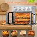 29.5 QT Air Fryer Convection Toaster Oven, French Door, 6 Slices, 1700W, Multifunction Oven, Air Fryer, Toast, Grill, Defrost, Bake, Time And Temperature Controls, Silver, Resale Prohibited_maomaolike.com
