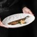 Steamed Special High-end Ceramic Fish Home Use New Oval Large Dish Dan-shaped Deep Plate_maomaolike.com