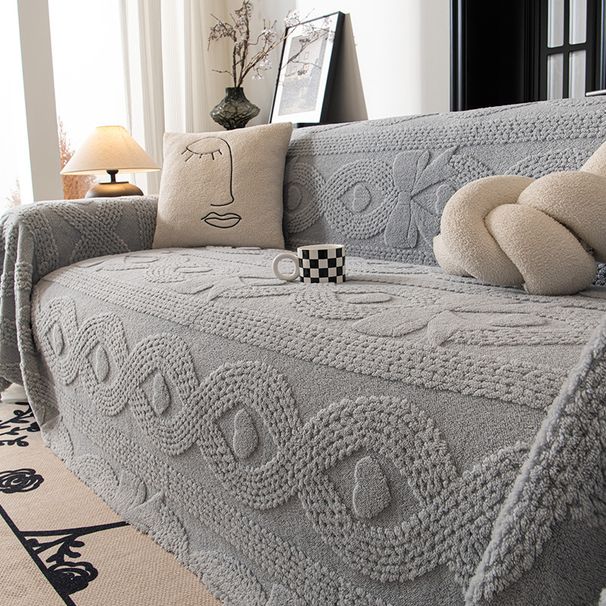 Winter Warm Fleece Sofa Cover – Full Protection Slipcover For Couches, Soft Cozy Blanket-Like Fabric With Elastic Edges,_maomaolike.com