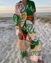 Women's Clothing Fashion Printed Leisure Vacation Style Suit _maomaolike.com