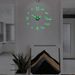DIY Digital Living Room Wall Clock Luminous 3D Frameless Clock Wall Stickers Mute Clock For Bedroom Office Wall Decor_maomaolike.com