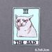 Punk Tarot Embroidery Patches For Clothing Thermoadhesive Patches On Clothes The Death Iron On Patch DIY Fusible Patch_maomaolike.com