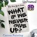 Inspirational Slogan Painting Poster, Vintage Newspaper-style Poster, Motivational "What If I Never Give Up?" Design, Suitable Decor For Home Office_maomaolike.com