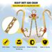 V Bridle Chain, 5 16 In X 2 Ft Tow Chain Bridle, Grade 80 V-Bridle Transport Chain, 9260 Lbs Break Strength With TJ Hooks & Grab Hooks, Heavy Duty Pear Link Connector And Chain Shorteners_maomaolike.com