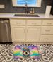 Bichon Frise Hippie Dawg Memory Foam Kitchen Mat Machine Washable Anti-Fatigue Mat Cushion Comfort Bath Mat Or Kitchen Rug_maomaolike.com