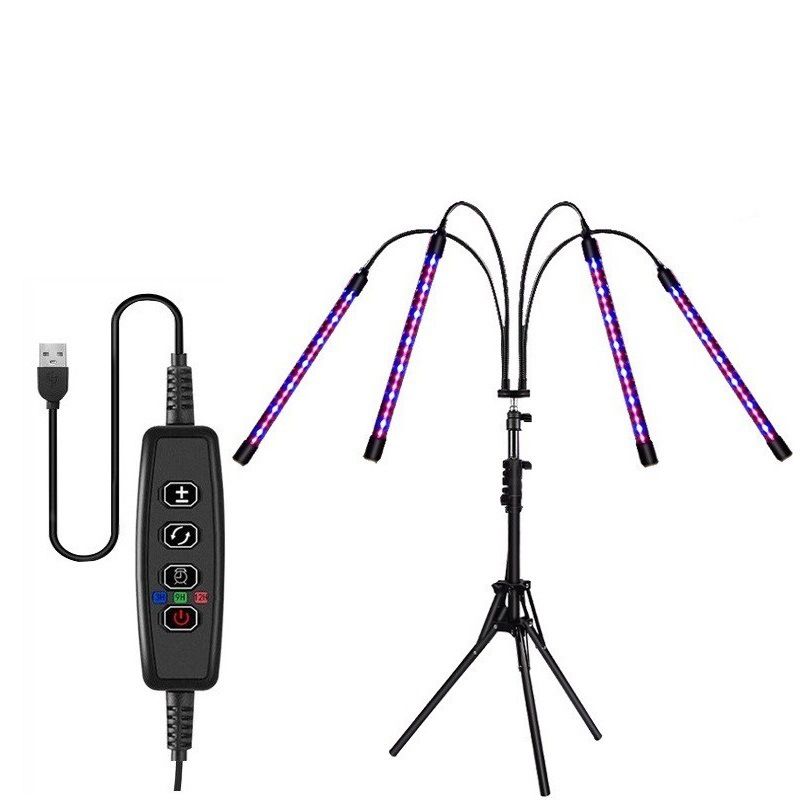 LED Reverse Folding Bracket Plant Full Spectrum Timing Plant Growth Lamp Aquarium Fish Tank Landscaping Seedling Fill Light_maomaolike.com