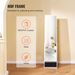 VEVOR Mirror Jewelry Cabinet 360° Swivel Standing Mirror With Storage White_maomaolike.com