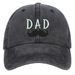 Unisex Washed cotton Embroidery DAD Alphabet baseball hat Father's Day gift hat Hip Hop hat_maomaolike.com