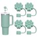 Flower Straw Cover Solid Color Soft Silicone Silicone Straw Cap Hot Sale Food Grade Silicone Dust Cap Anti-fouling Cover_maomaolike.com