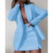 Women's Clothing fashion suit tops + short skirt two-piece suits _maomaolike.com