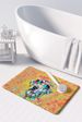Dalmatian Hippie Dawg Memory Foam Kitchen Mat Machine Washable Anti-Fatigue Mat Cushion Comfort Bath Mat Or Kitchen Rug_maomaolike.com