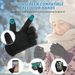 Children's outdoor cycling gloves Warm cycling running all finger anti-slip waterproof touch screen gloves_maomaolike.com