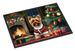 Yorkshire Terrier Cozy Christmas Doormat Front Door Mat Indoor Outdoor Rugs For Entryway, Non Slip Washable Low Pile, 24H X 36W_maomaolike.com