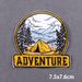 Camping Mountain Iron On Patches DIY Embroidery Patches For Clothes Jeans, Jacket And Backpack Adventure Fusible Patch_maomaolike.com