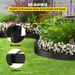 VEVOR Landscape Edging, 10 Inch Depth 60 Ft Total Length, Recycled HDPE Coiled Terrace Board, Flexible Bender Border For Landscaping, Lawn, Garden, Yard, Against Invading Weeds, Black_maomaolike.com