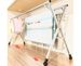 SOGA 2.0m Portable Standing Clothes Drying Rack Foldable Space-Saving Laundry Holder With Wheels_maomaolike.com