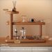 Cosmetic Vanity Table Desktop Skincare Organizer Solid Wood Entryway Perfume Lipstick Jewelry Storage Rack_maomaolike.com