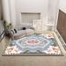 Living Room Rug Large Size Gorgeous Gold Frame Design Bedroom Rug Plush Thickened Machine Washable Thickened Underlay Interior Decorative Rug_maomaolike.com