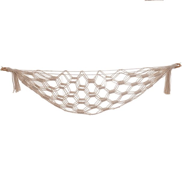Net Bag Plush Toy Handwoven Lace Hammock Bohemian Tapestry Children's Room Wall Storage_maomaolike.com