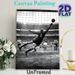 Vintage Soccer Goalkeeper Painting Poster, Monochrome Retro Soccer Match Scene Poster, Captures Intense Sports Action, Ideal For Game Rooms, Sports_maomaolike.com