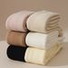 Cashmere over-the-knee socks women's autumn and winter stockings fleece-lined thick warm high-top plush knee pad thigh socks winter_maomaolike.com