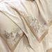 Autumn Winter 100-Count Pure Cotton Brushed Four-Piece Set American Floral Embroidery Skin-Friendly Soft Duvet Cover Bedding_maomaolike.com