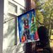 Curly-Coated Retriever Christmas Reindeer House Flag Large Porch Sleeve Pole Decorative Outside Yard Banner Artwork Wall Hanging, Polyester, House Size, Multicolor_maomaolike.com