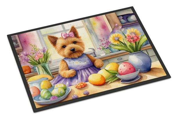 Decorating Easter Norwich Terrier Doormat Front Door Mat Indoor Outdoor Rugs For Entryway, Non Slip Washable Low Pile, 24H X 36W_maomaolike.com