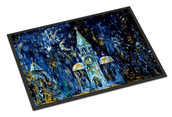 Raining Stars Doormat Front Door Mat Indoor Outdoor Rugs For Entryway, Non Slip Washable Low Pile, 24H X 36W_maomaolike.com
